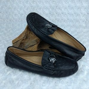 Ralph Lauren Carley Ostrich Driving Loafer